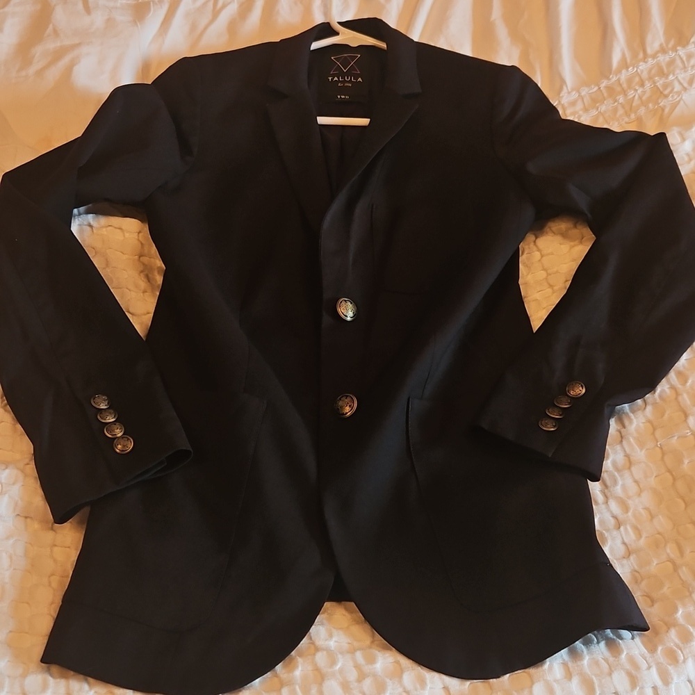 Aritzia Talulas Wool Blend Black Blazer Size 2